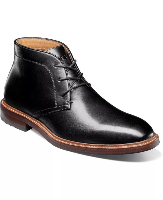Florsheim Men's Anthem Plain Toe Chukka Boots  Black Size 8.5