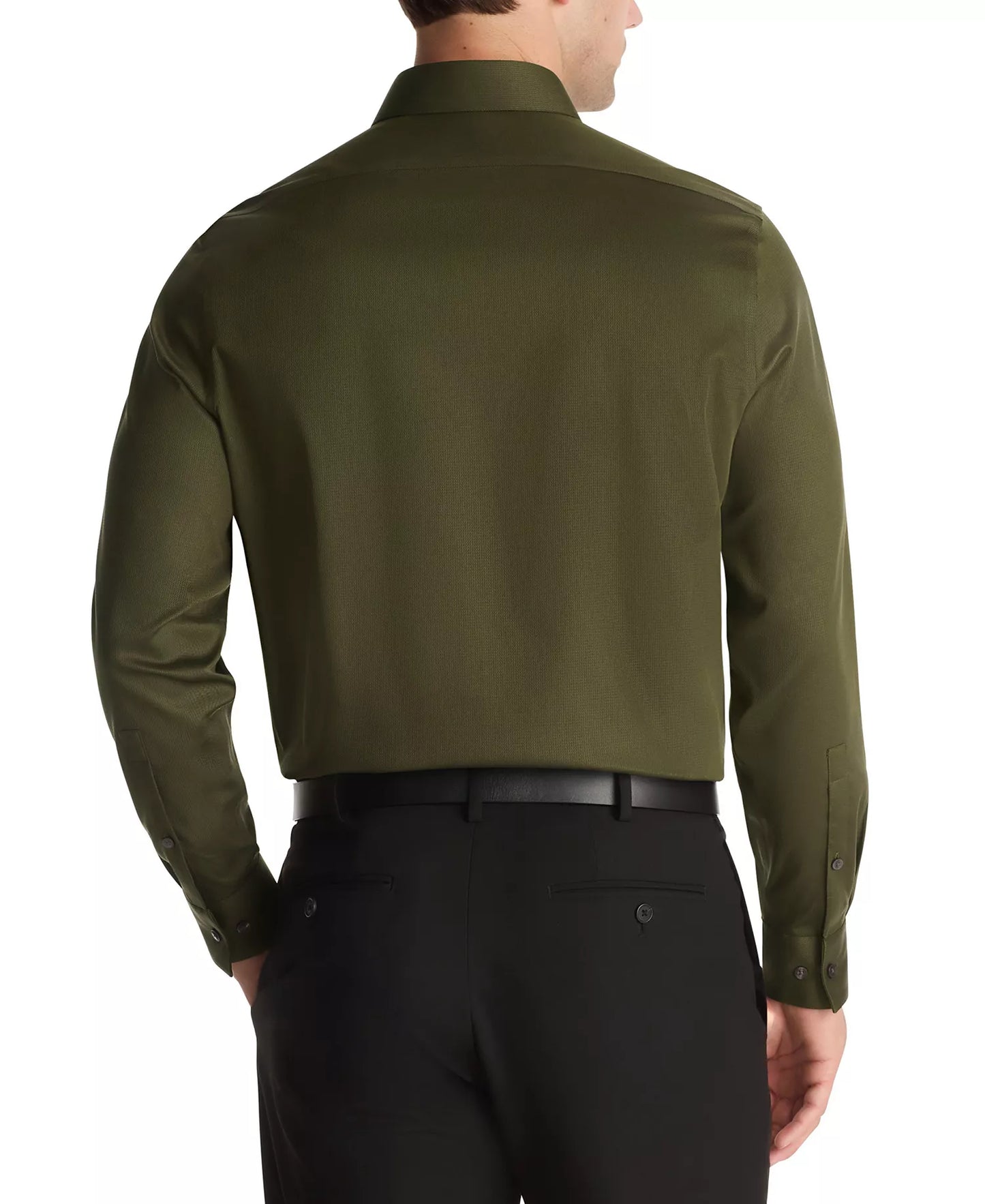 Calvin Klein STEEL+ Men's Slim Fit Dress Shirt  Forest 16.5 34/35