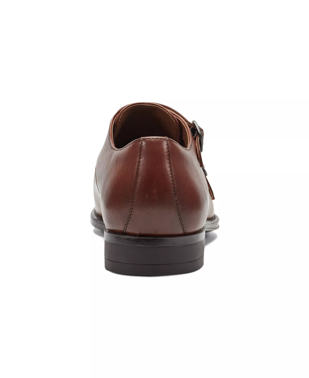 Kenneth Cole New York Men's Charles Double Monk Strap Dress Shoes  Medium Brown Leather Size 8