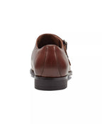 Kenneth Cole New York Men's Charles Double Monk Strap Dress Shoes  Medium Brown Leather Size 8