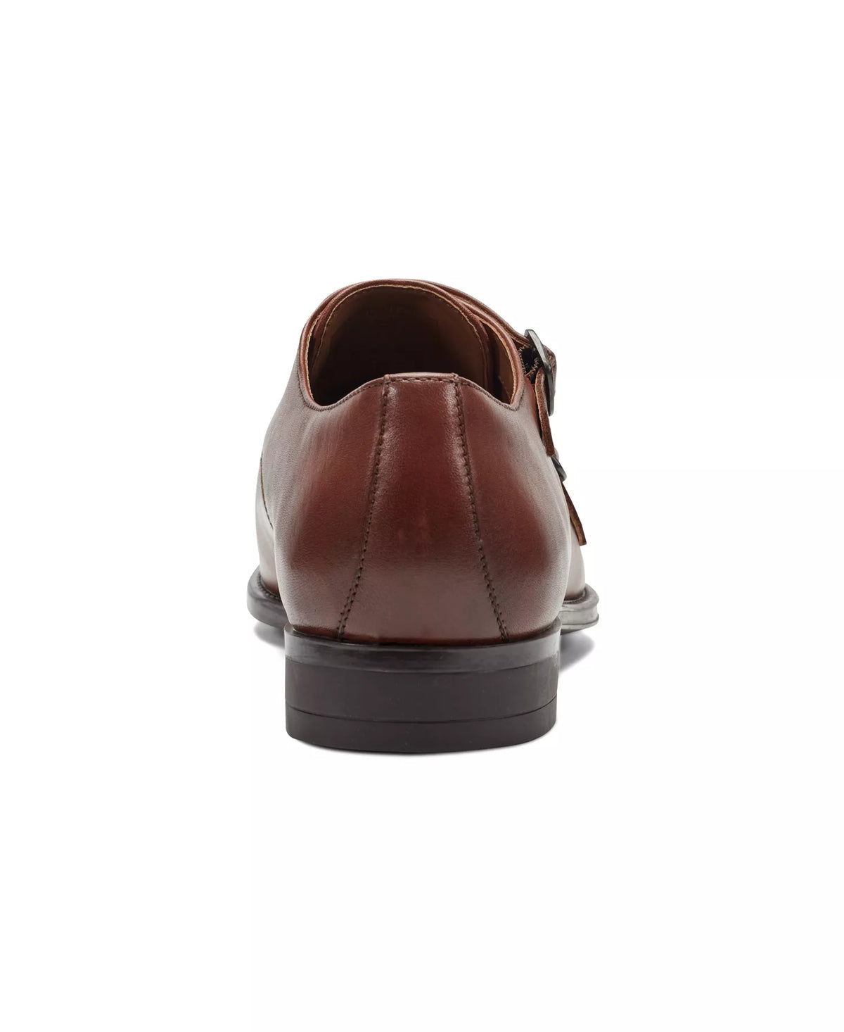 Kenneth Cole New York Men's Charles Double Monk Strap Dress Shoes  Medium Brown Leather Size 8