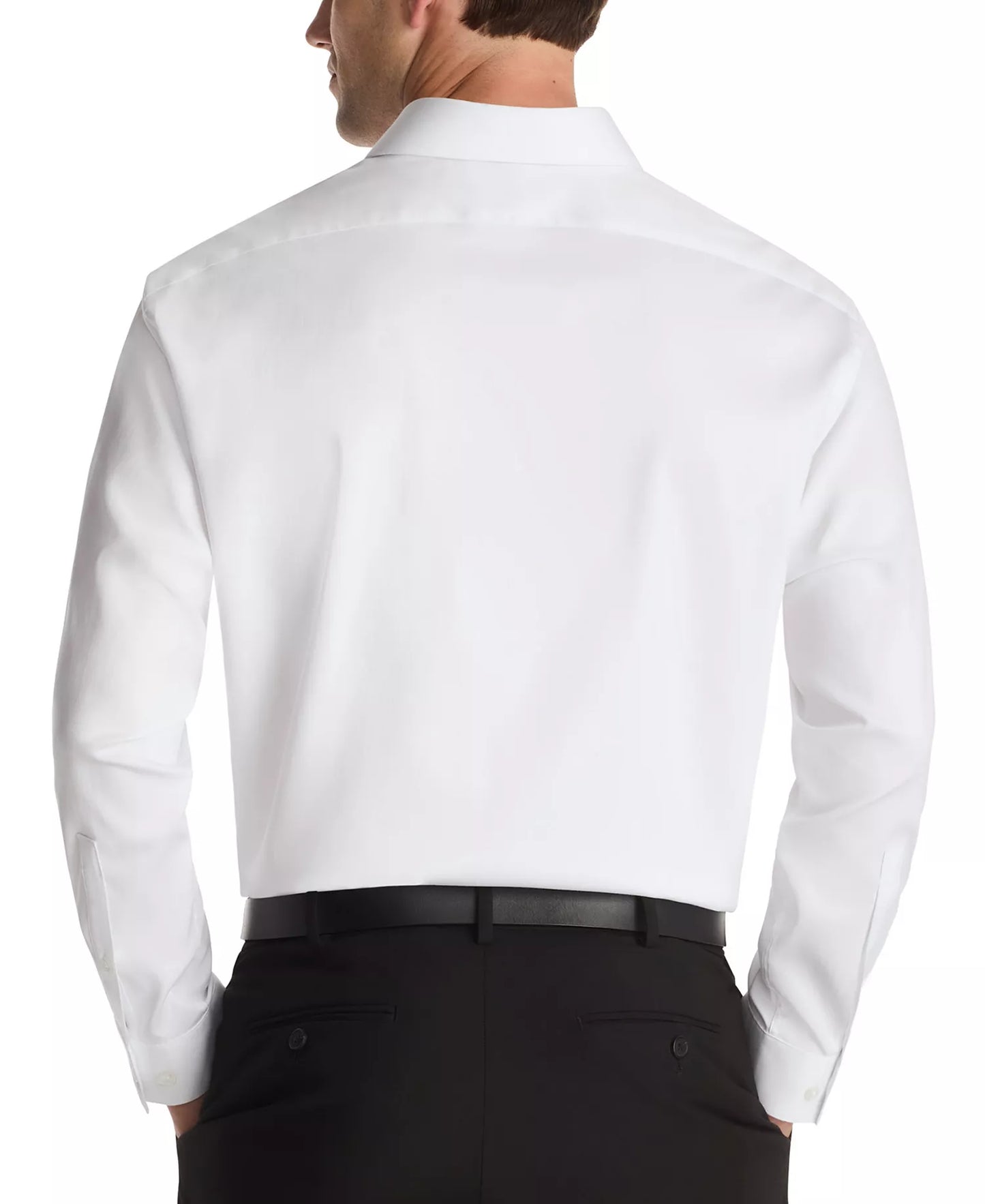Kenneth Cole Reaction Men's Slim-Fit Flex Stretch Dress Shirt  White 15 32/33 (No Tag)