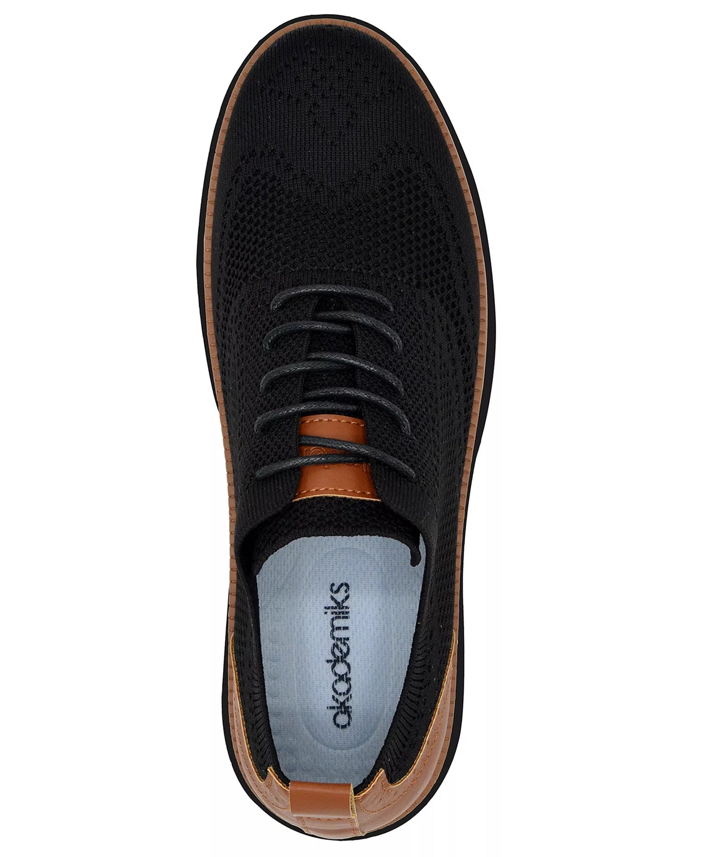 Akademiks Men's Olney Wingtip Oxford Shoes  Black Size 12