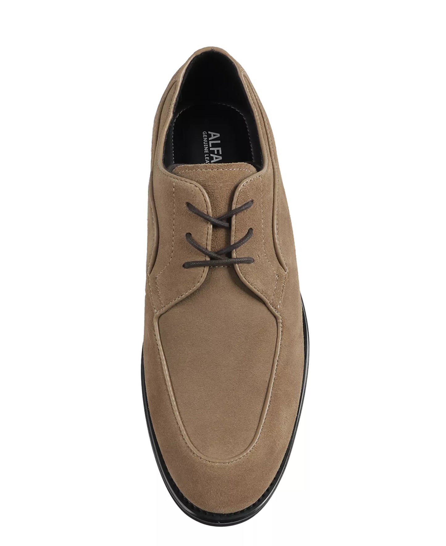 Alfani Men's Noahh Genuine Suede Leather Dress Shoes  Tan Suede Size 10