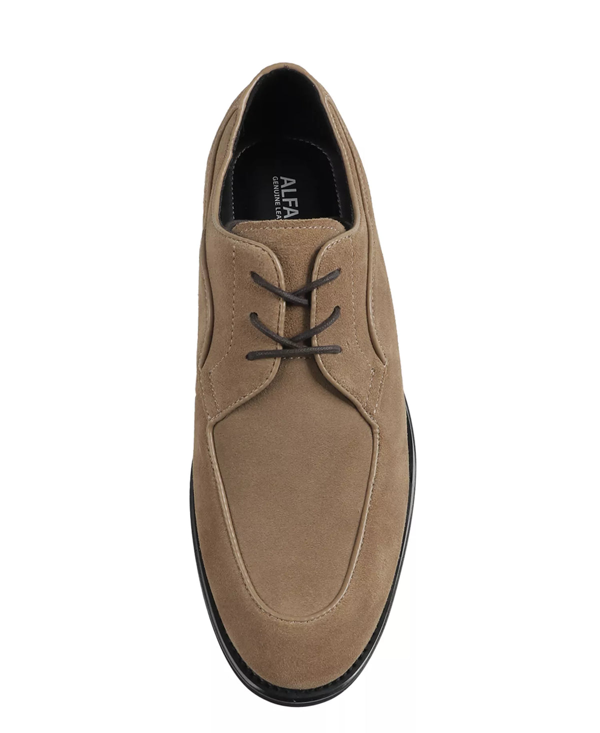 Alfani Men's Noahh Genuine Suede Leather Dress Shoes  Tan Suede Size 10