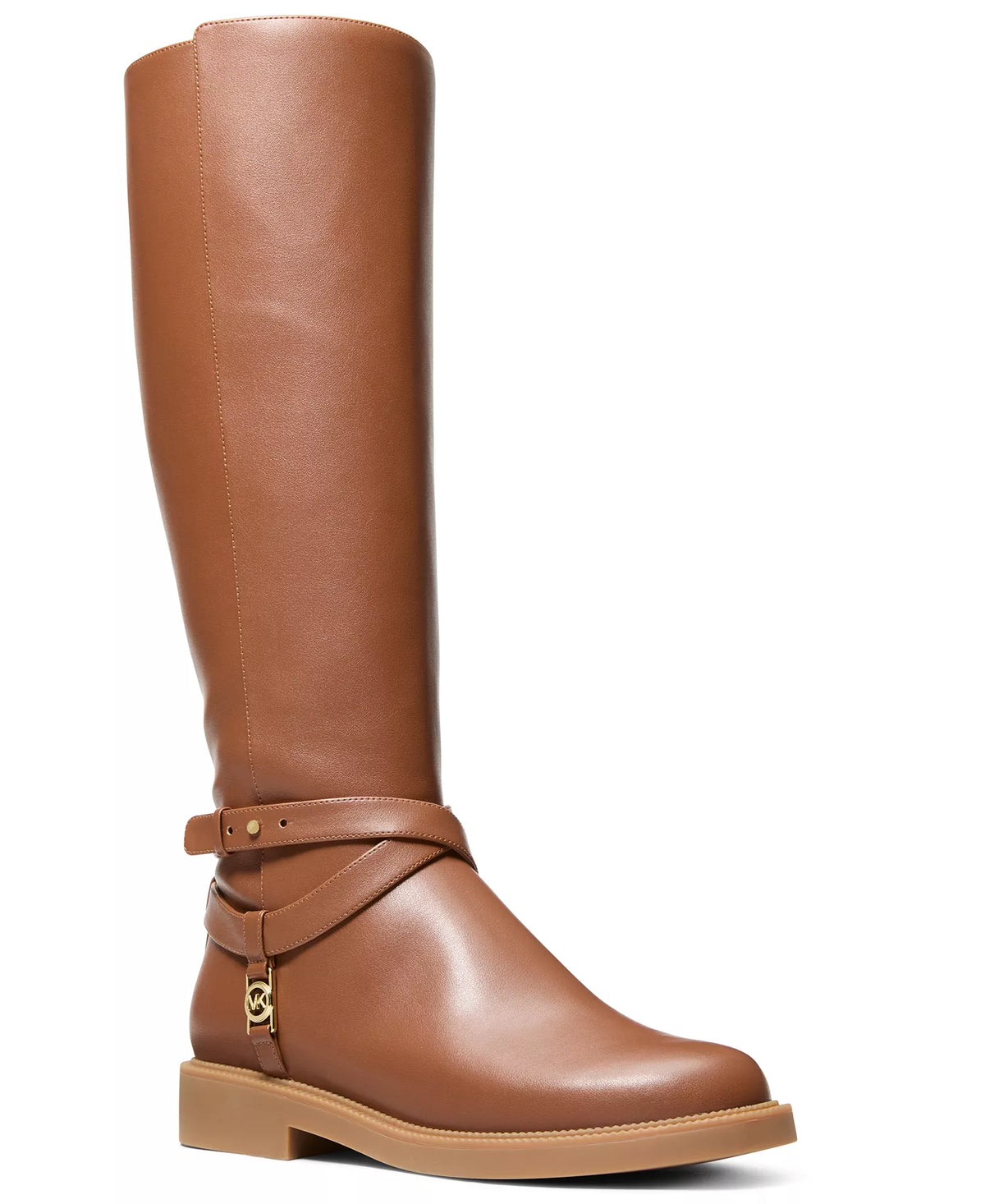 Michael Kors Women's Mandy Knee High Boots  Luggage Smooth Size 7.5