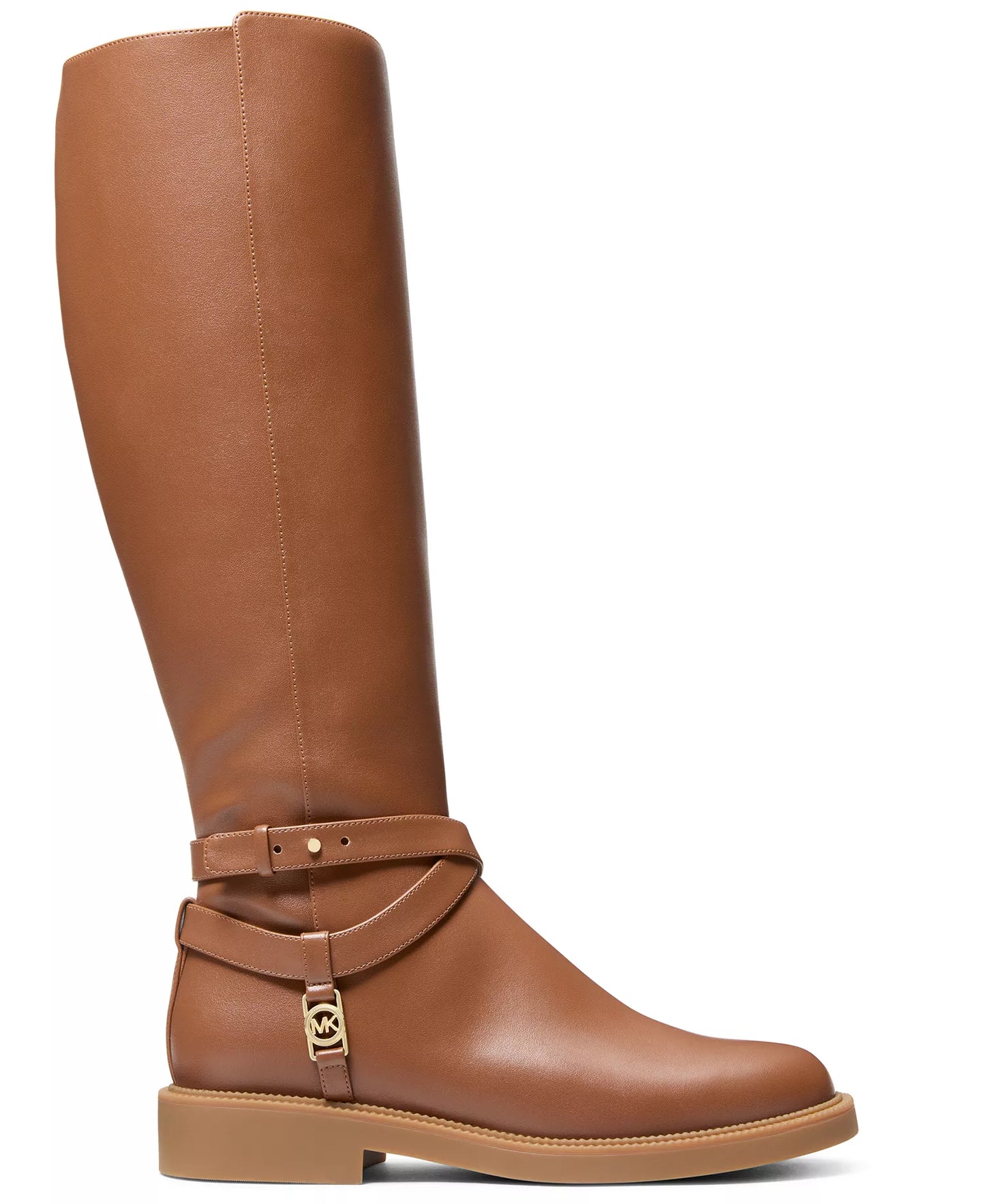 Michael Kors Women's Mandy Knee High Boots  Luggage Smooth Size 7.5