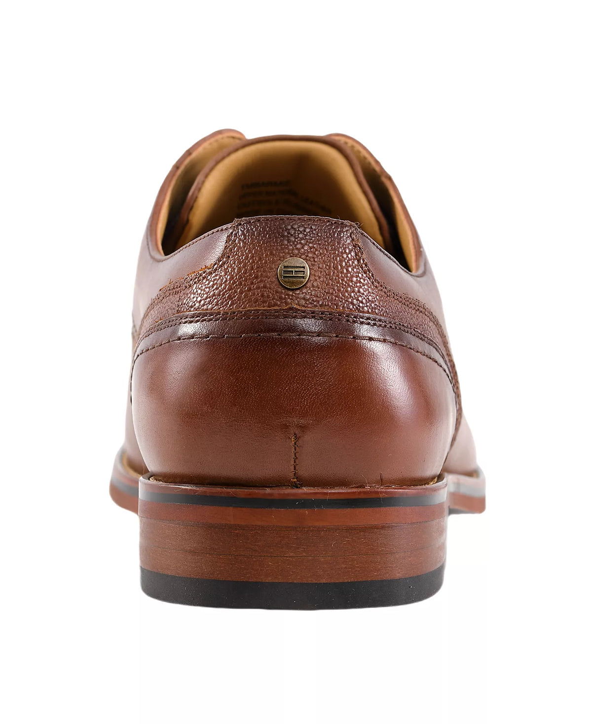 Tommy Hilfiger Men's Bramie Leather Casual Derby Shoes  Medium Brown Leather Size 12