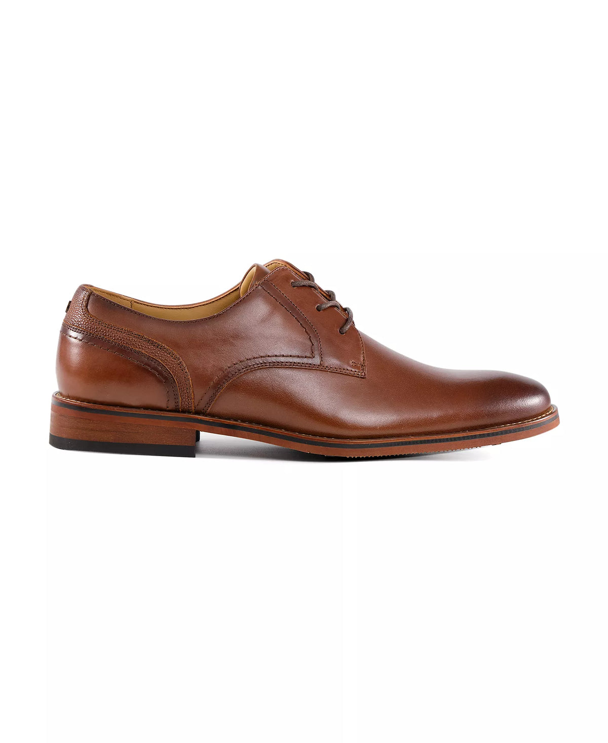 Tommy Hilfiger Men's Bramie Leather Casual Derby Shoes  Medium Brown Leather Size 12