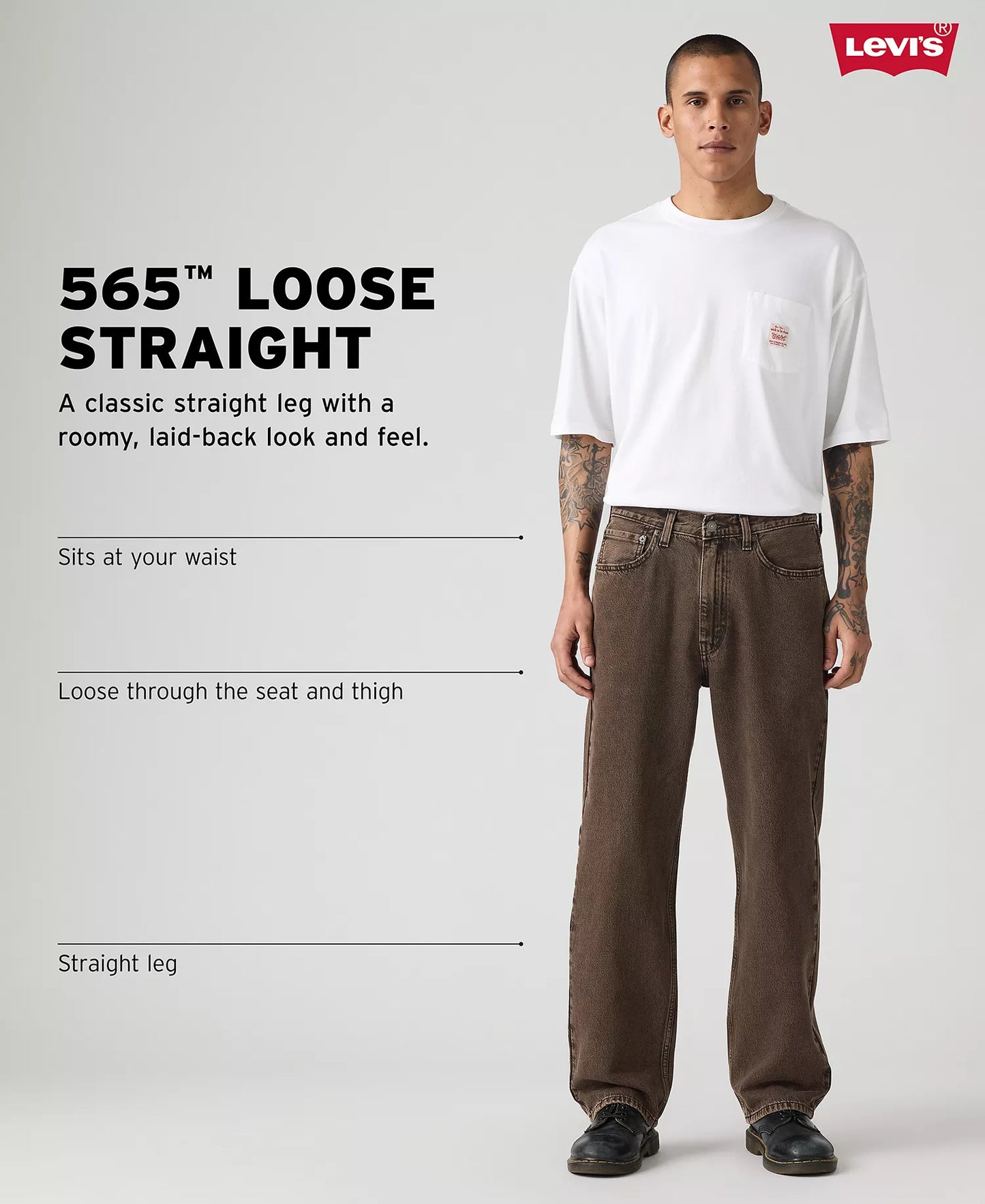 Levi's Men's 565 Loose Straight Leg Jeans  Right Mind W32xL30