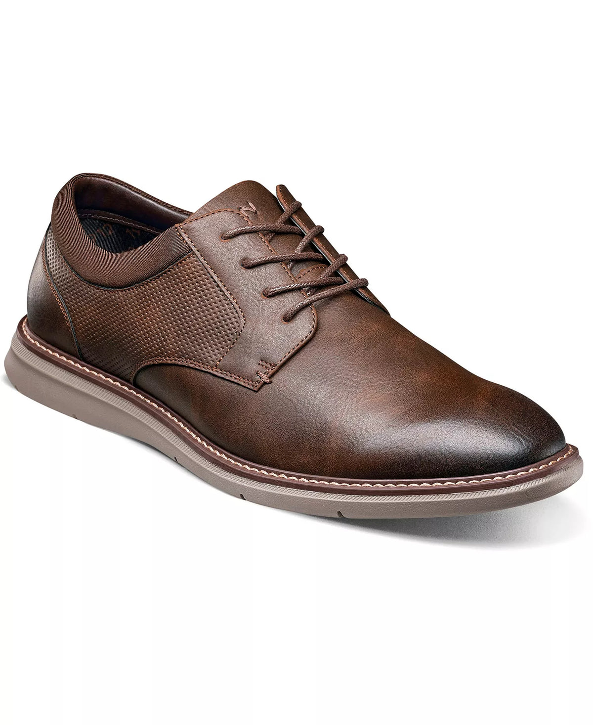 Nunn Bush Men's Chase Plain Toe Oxford Shoes  Brown Multi Size 9