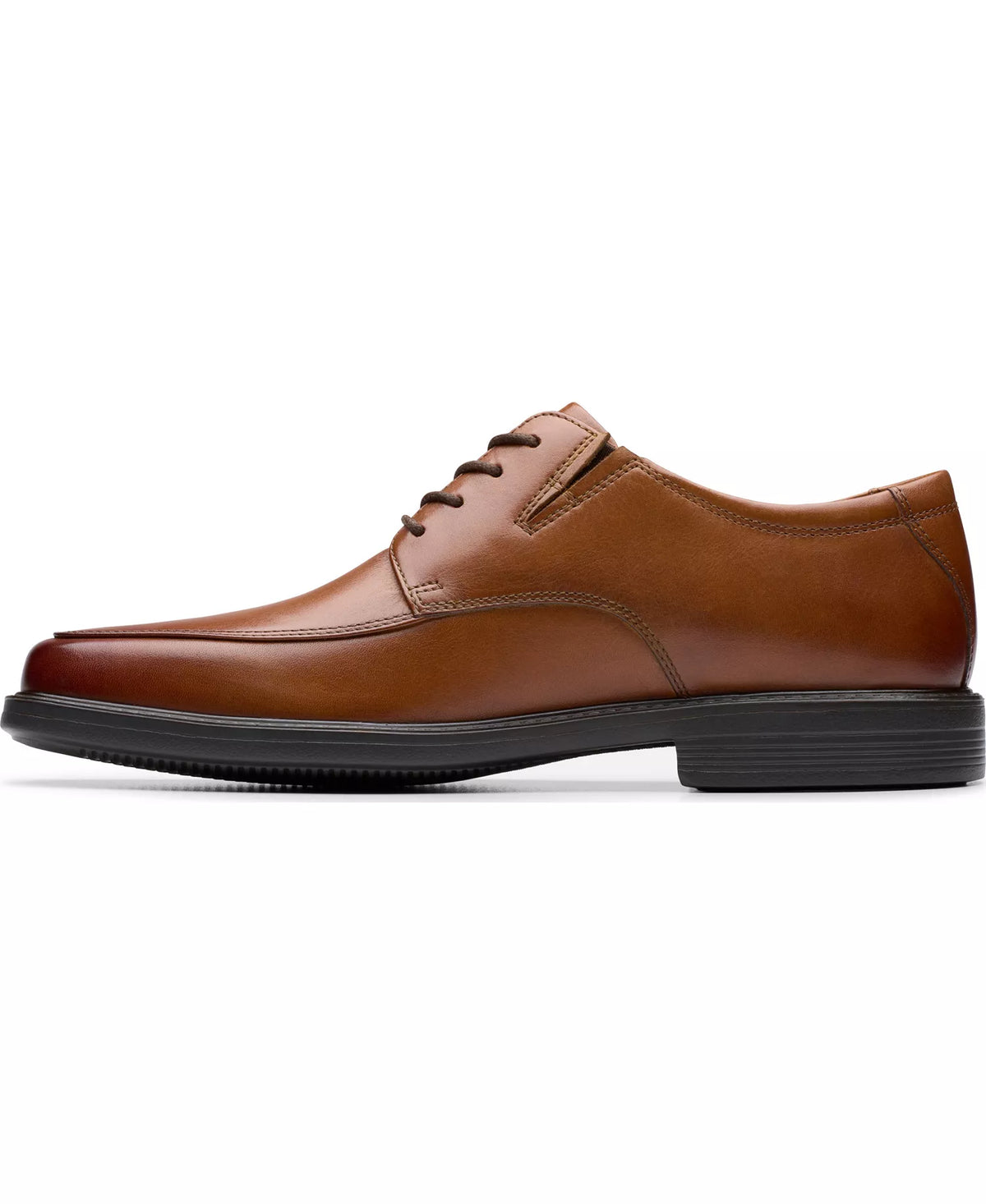 Clarks Men's Cosgrove Apron Dress Shoes  Dark Tan Leather Size 8