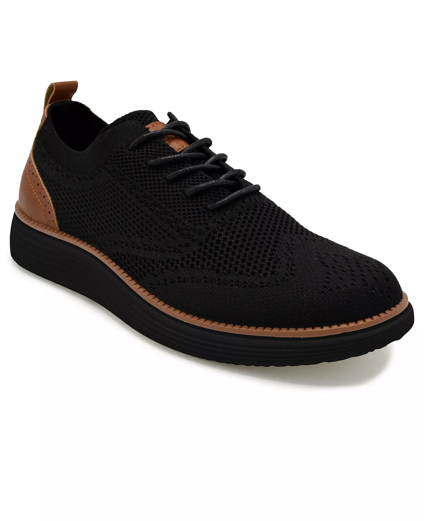 Akademiks Men's Olney Wingtip Oxford Shoes  Black Size 12