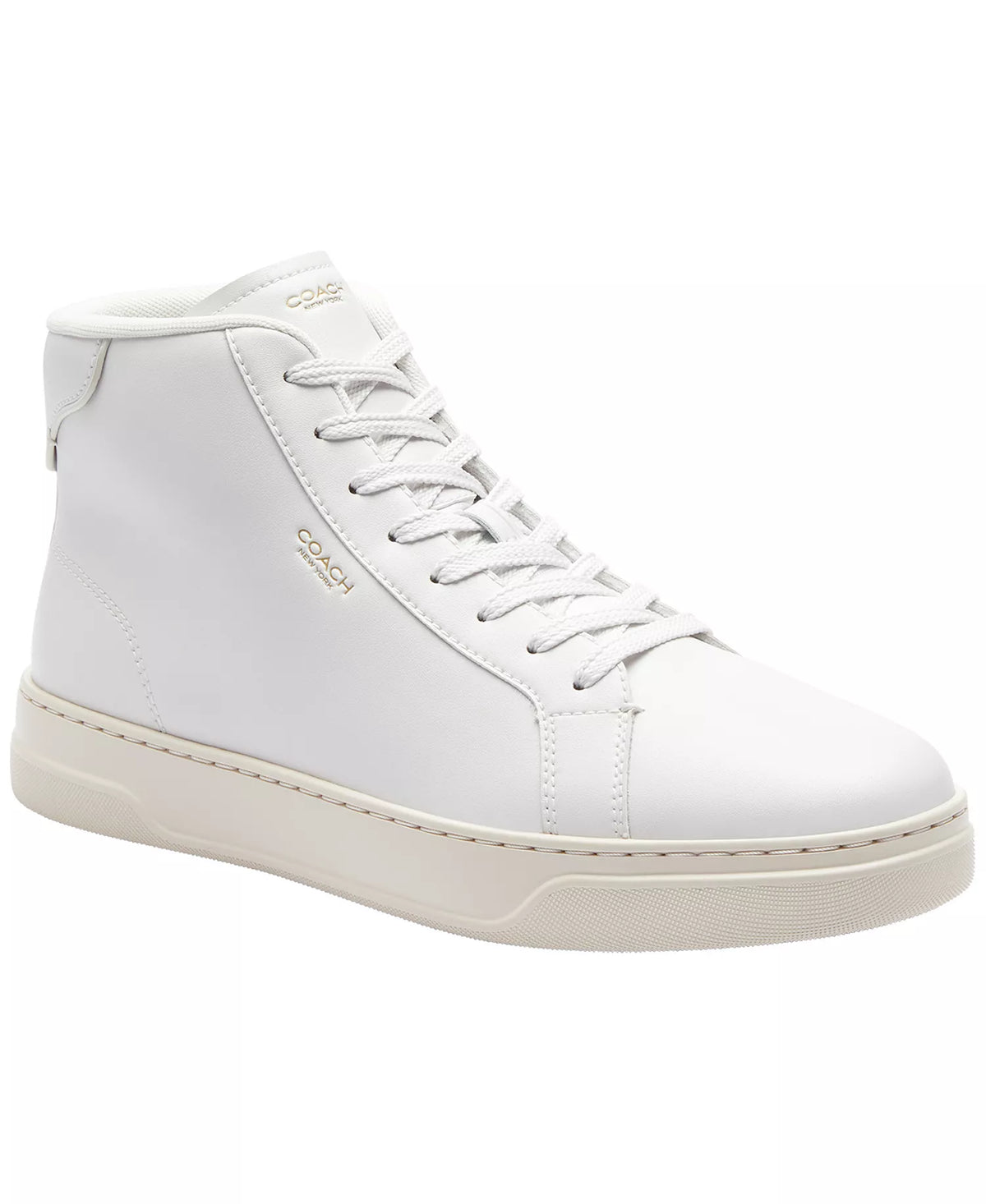 COACH Men's High Line High-Top Sneakers  Optic White Size 13