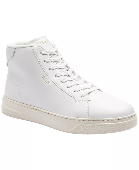 COACH Men's High Line High-Top Sneakers  Optic White Size 13