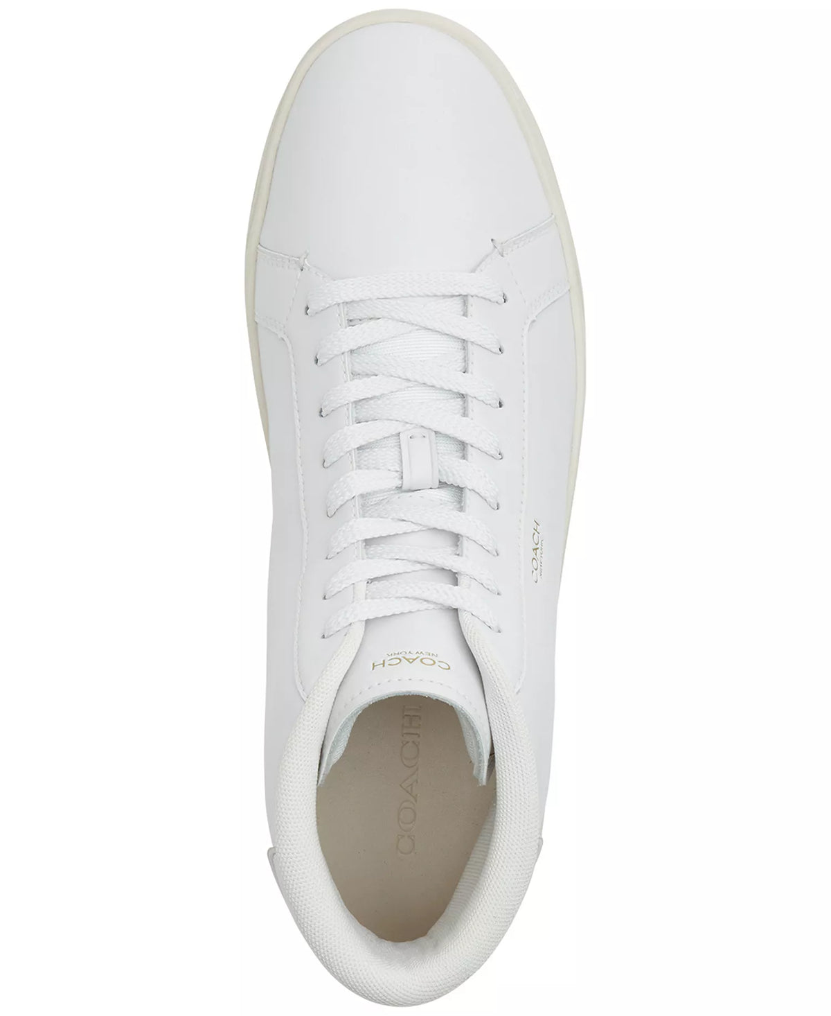 COACH Men's High Line High-Top Sneakers  Optic White Size 13
