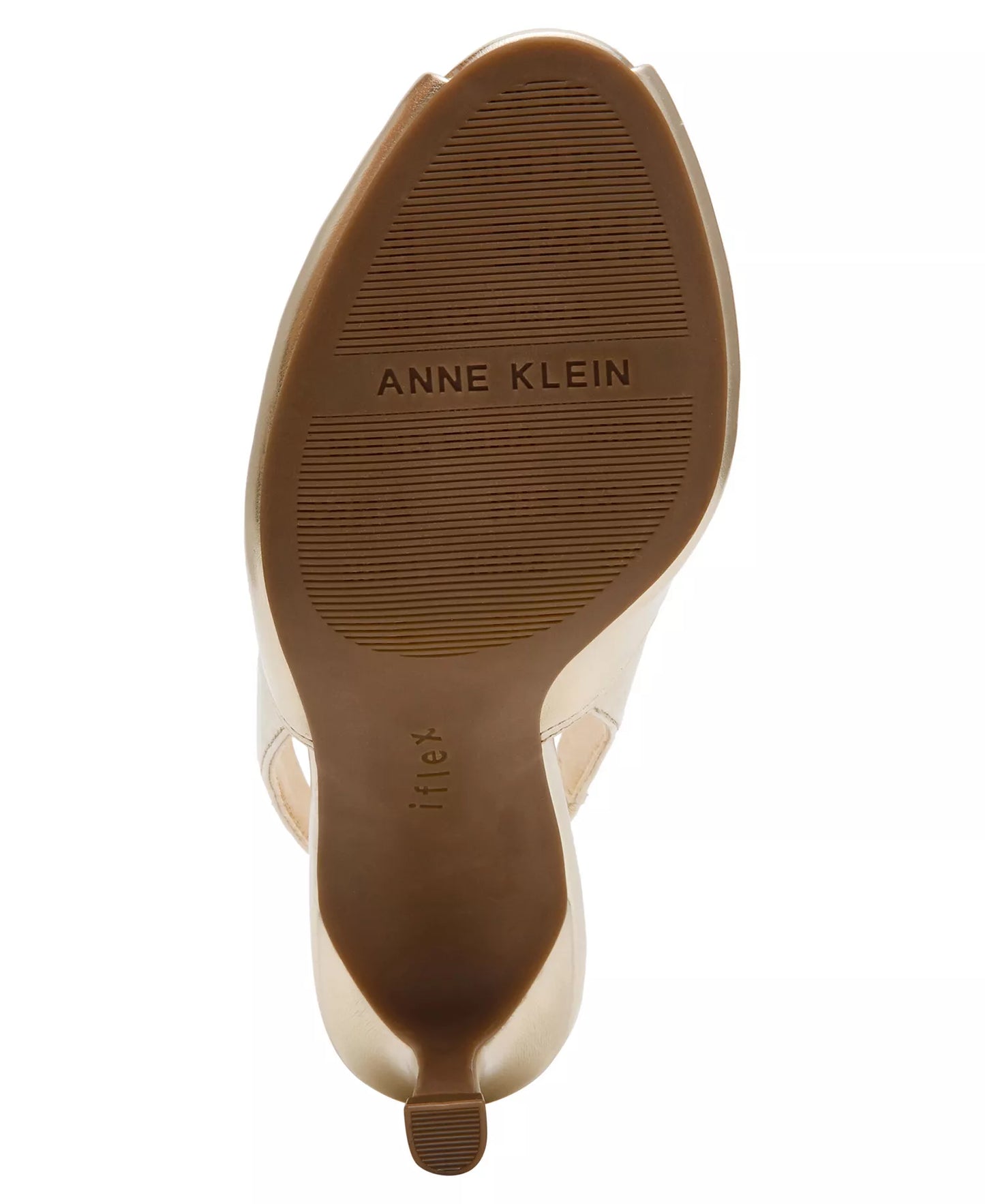 Anne Klein Women's Jovi Peep Toe Slingback Pumps  Gold Size 7