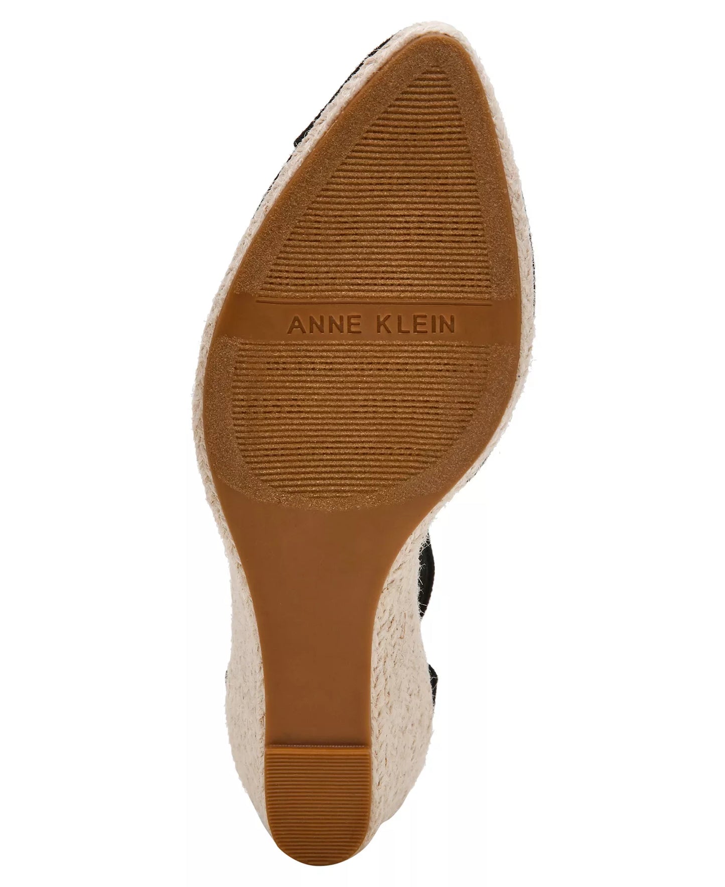 Anne Klein Women's Wilmott Closed Toe Wedge Espadrilles  Black Size 7