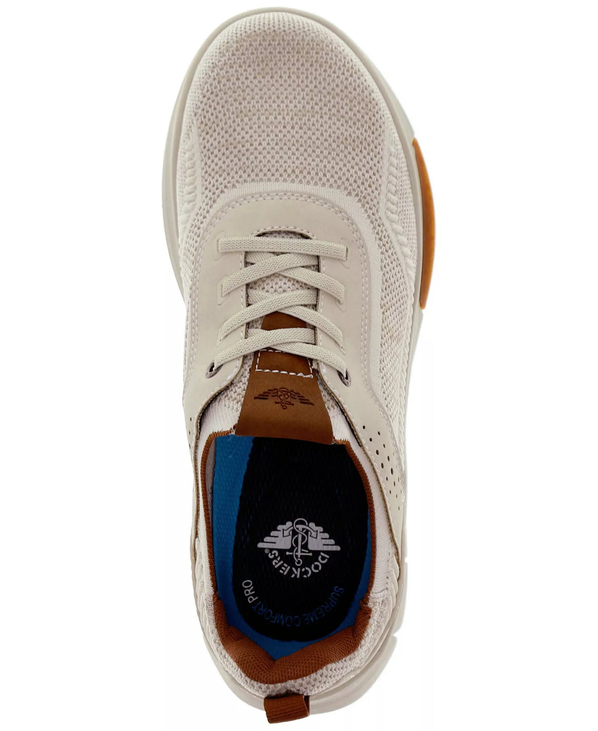 Dockers Men's Pulse Active Rebound Casual Sneakers  Cream Size 10