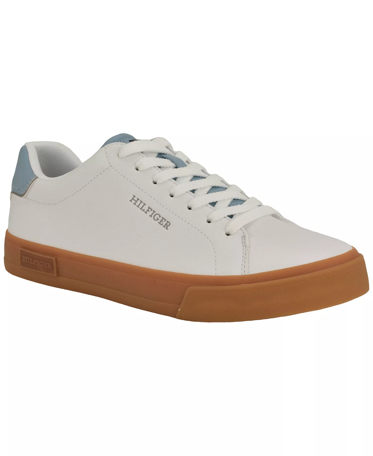 Tommy Hilfiger Men's Rawly Fashion Athletic Sneakers  White/Light Blue/Gum Size 9