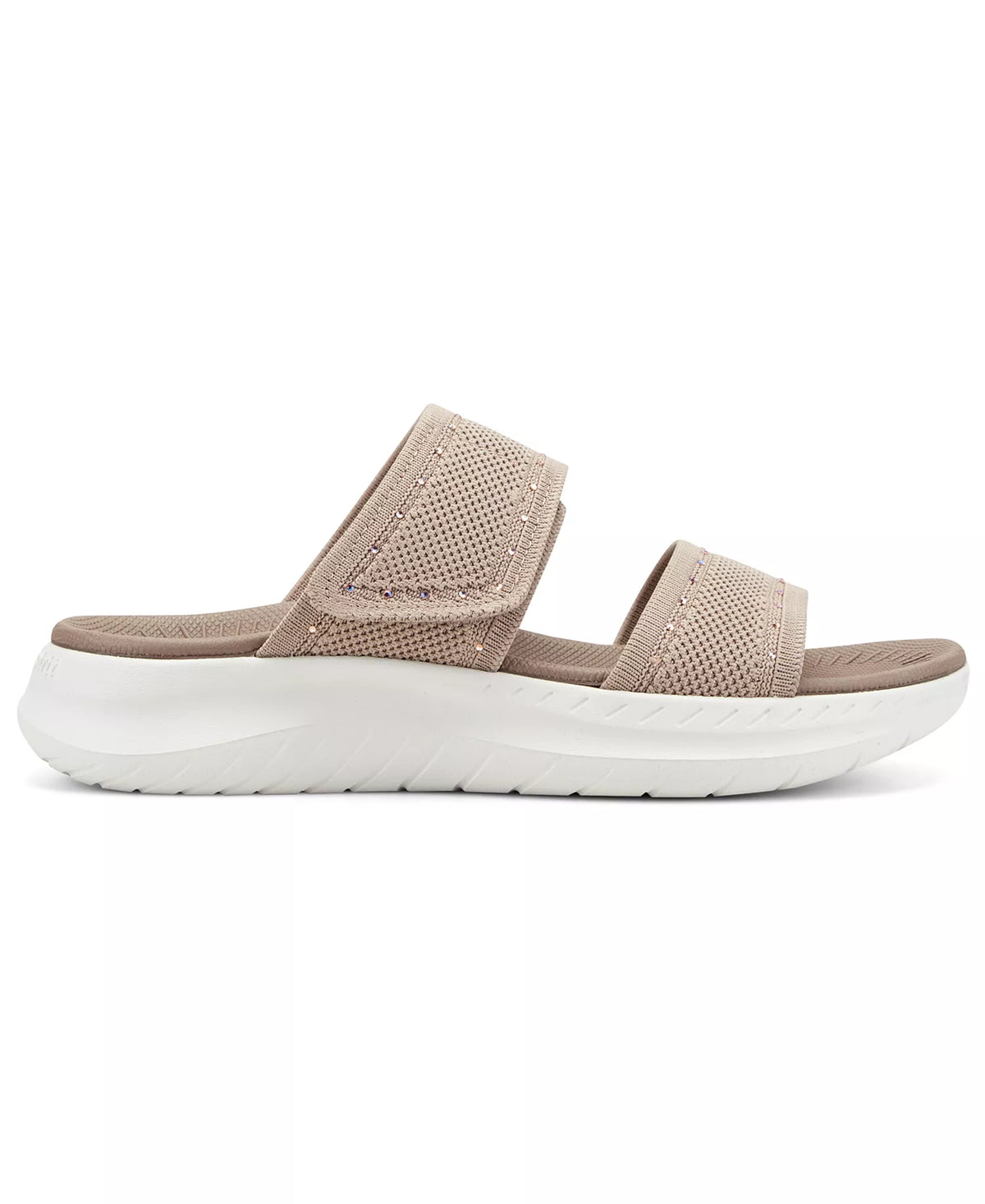 Easy Spirit Women's Daleyza Embellished Slip-On Sandals  Taupe Size 7
