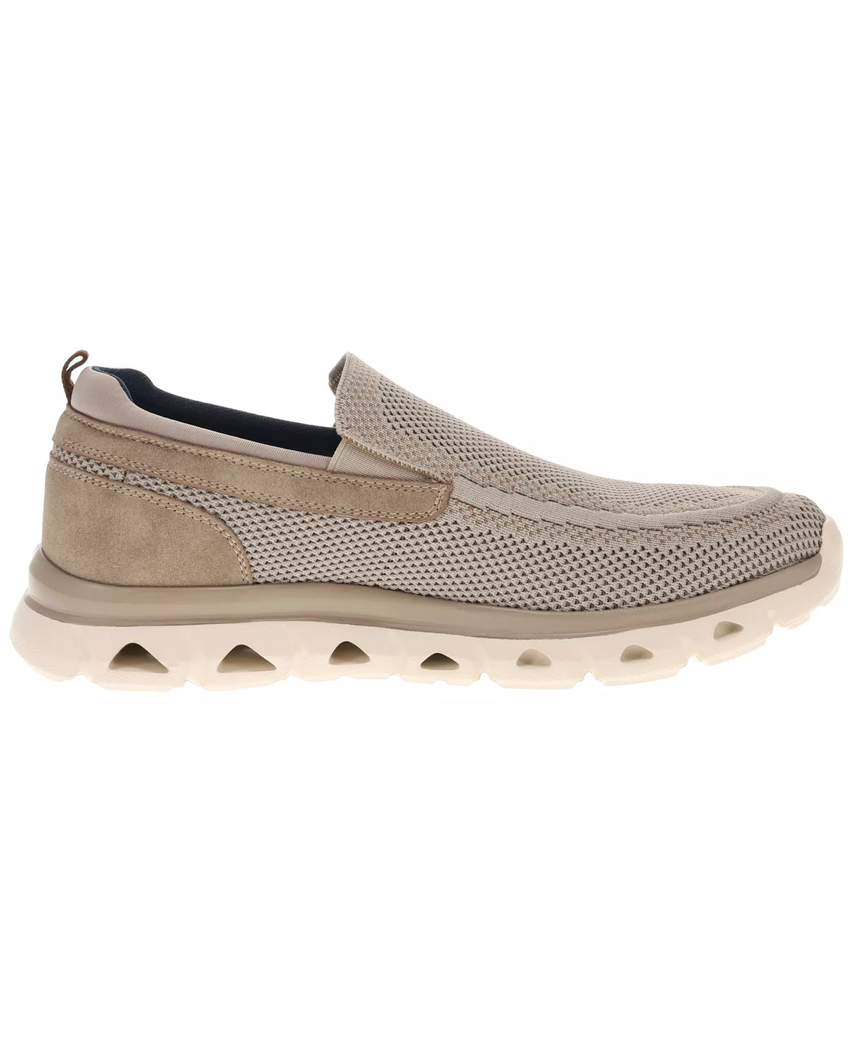 Dockers Men's Caden Knit Synthetic Leather Casual Loafers  Taupe Size 9.5