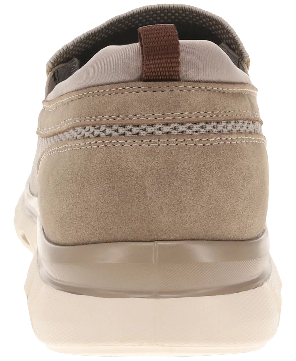 Dockers Men's Caden Knit Synthetic Leather Casual Loafers  Taupe Size 9.5
