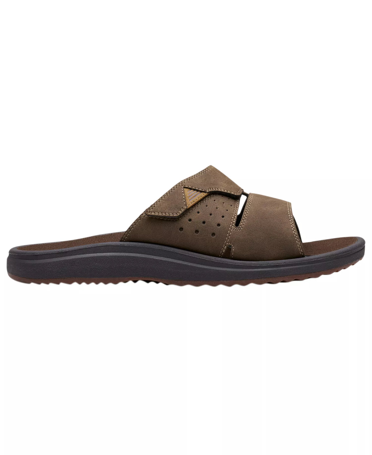 Clarks Men's Cloudsteppers Breeze Slide Sandals  Brown Size 9