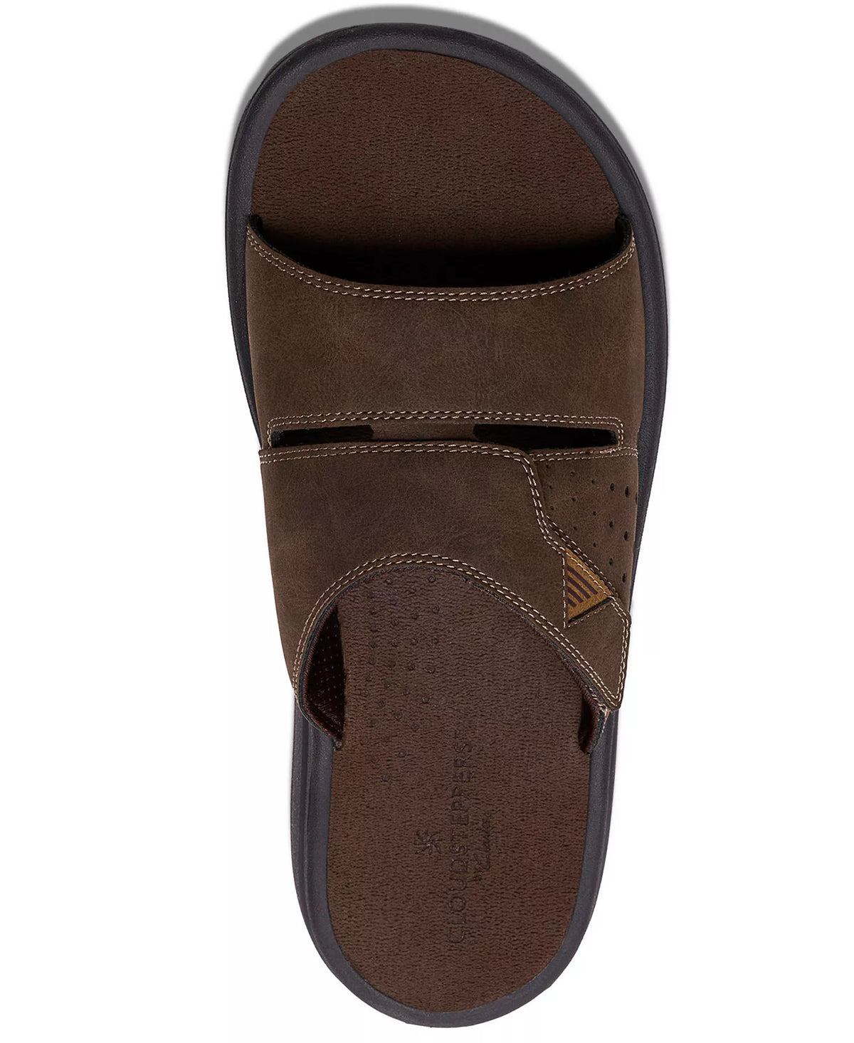 Clarks Men's Cloudsteppers Breeze Slide Sandals  Brown Size 9