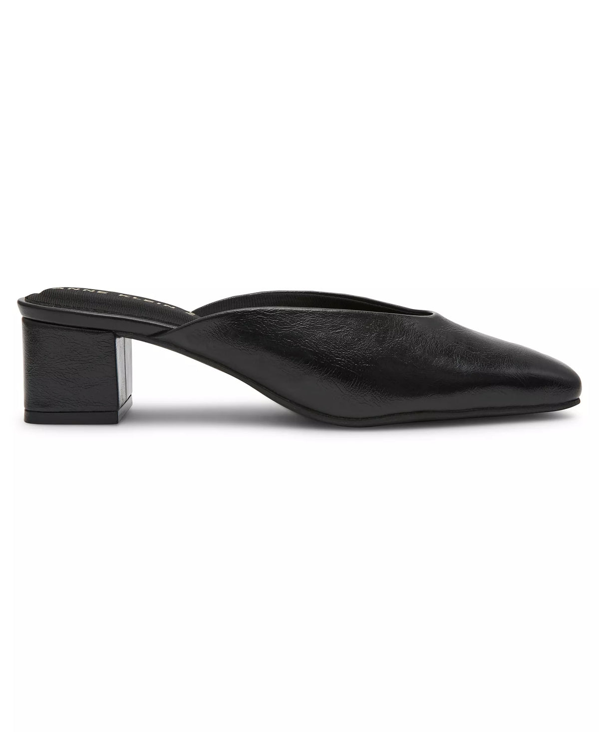 Anne Klein Women's Maeus Block Heel Snip Toe Mules  Black Size 8