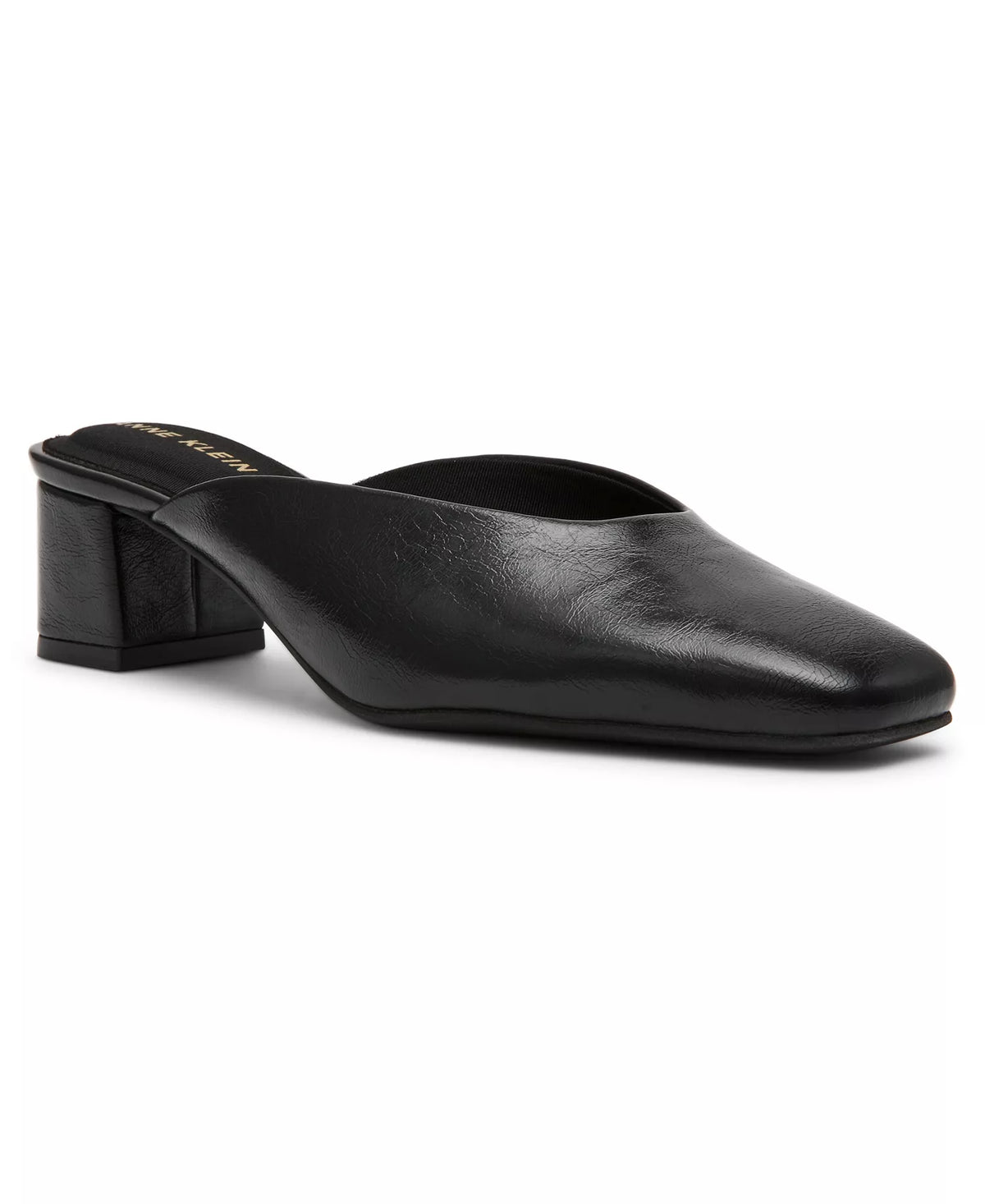 Anne Klein Women's Maeus Block Heel Snip Toe Mules  Black Size 8