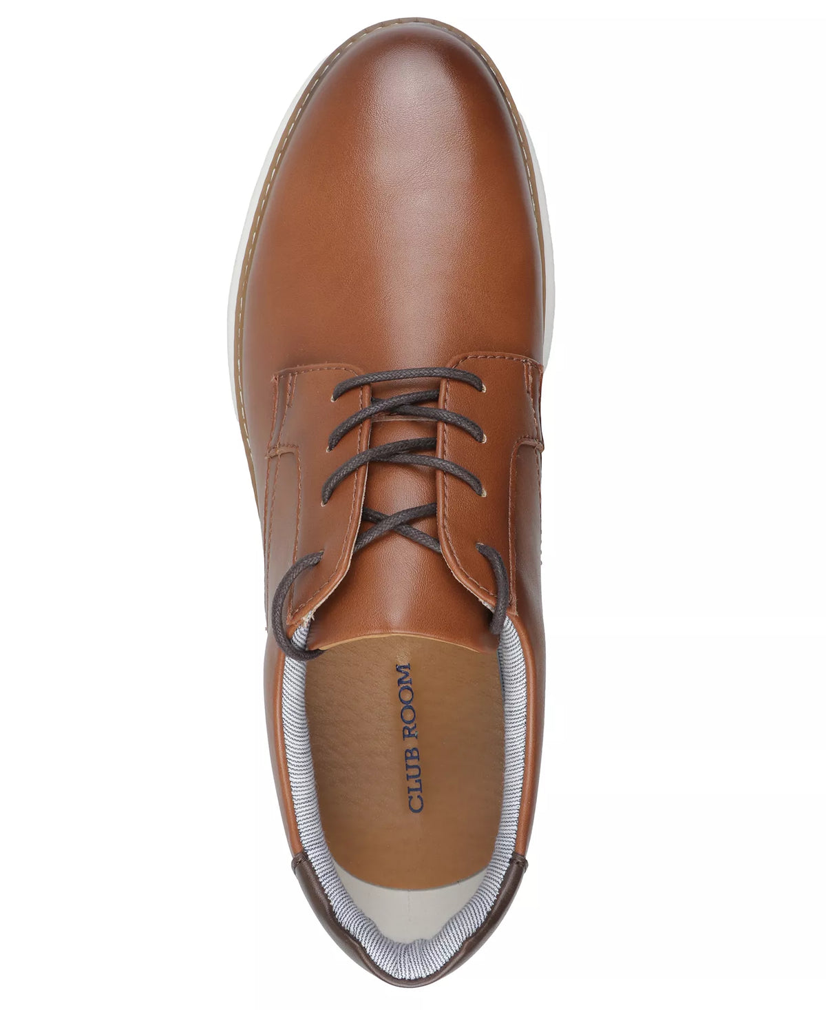 Club Room Men's Tarhy Casual Dress Shoes  Cognac Size 9.5