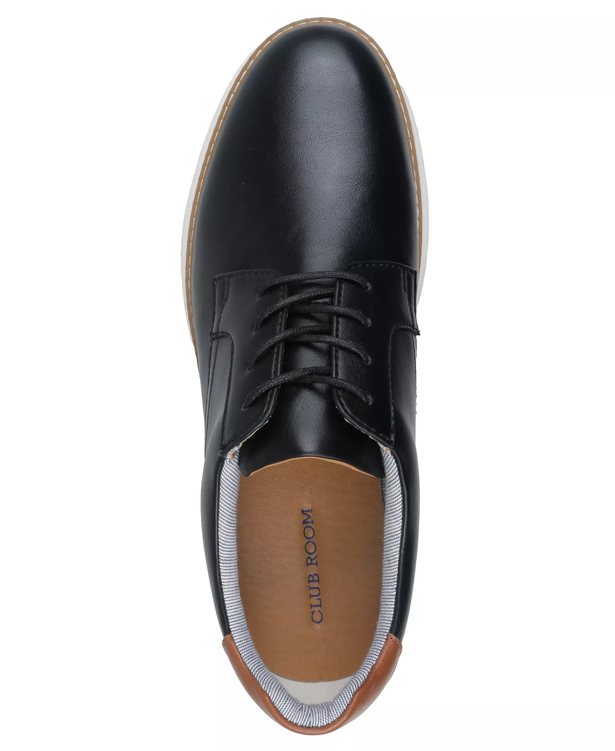 Club Room Men's Tarhy Casual Dress Shoes  Black Beauty Size 10.5