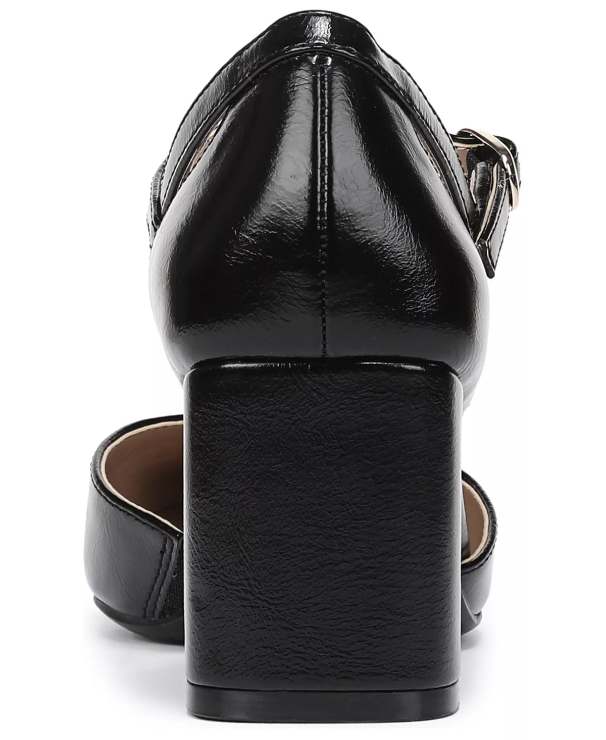 Naturalizer Women's Yasmin Mary Jane Pumps  Black Faux Leather Size 11W