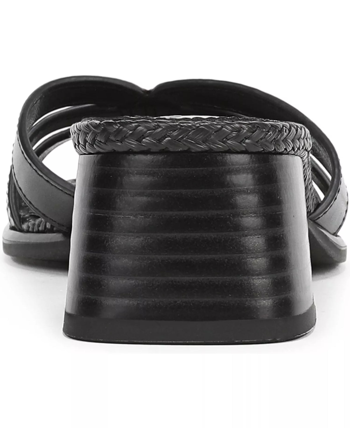 Sam Edelman Women's Farrin Slide Sandals  Black Leather Size 5.5