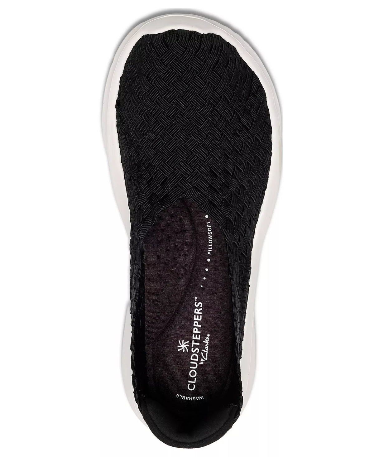 Clarks Women's Cloudsteppers Solevana Weave Slip On Sneakers  Black Size 9