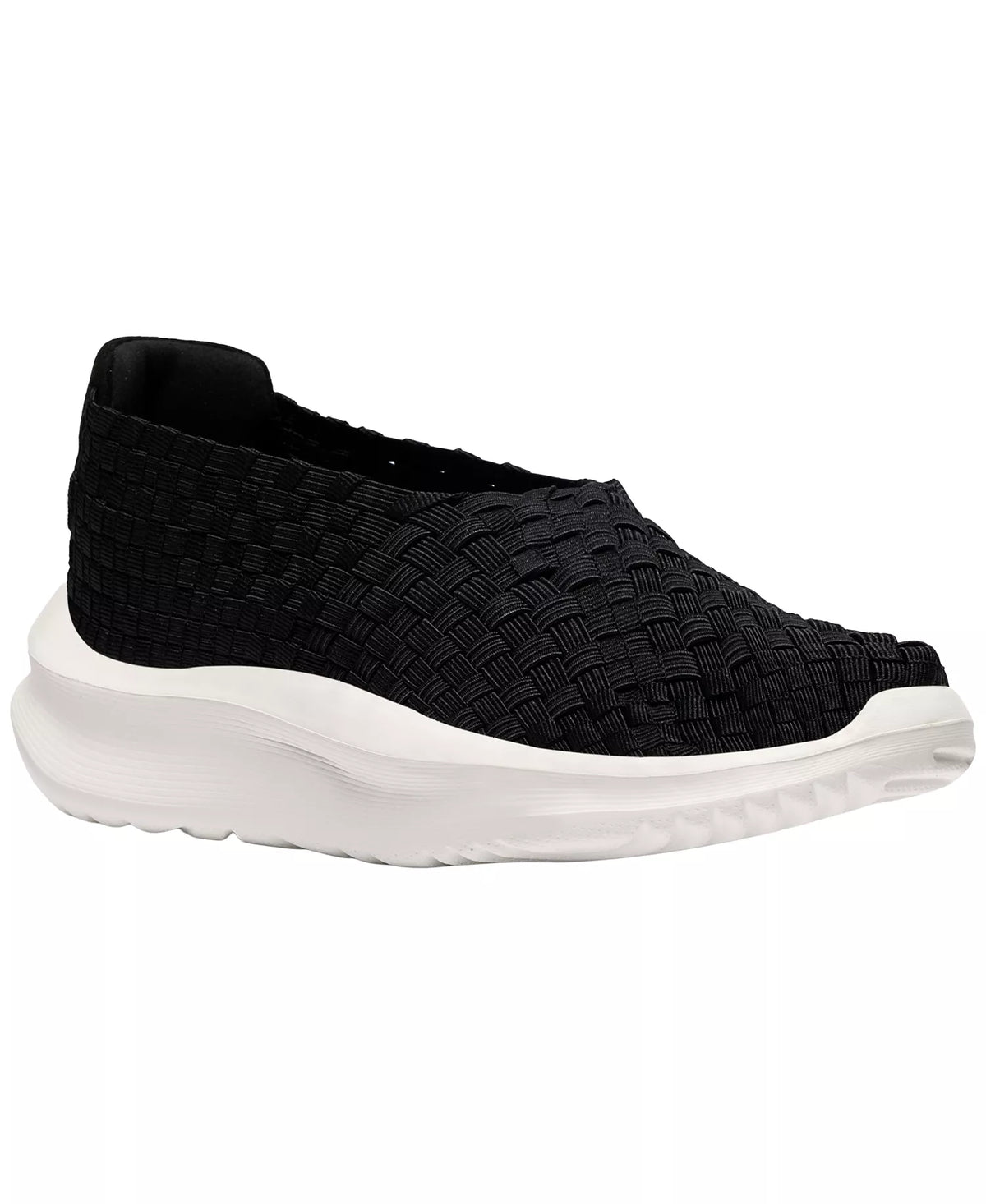 Clarks Women's Cloudsteppers Solevana Weave Slip On Sneakers  Black Size 9