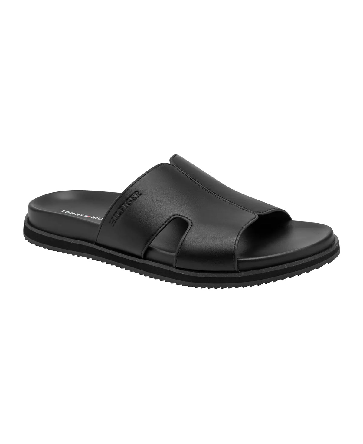 Tommy Hilfiger Men's Welch Slide Sandals  Black Size 13