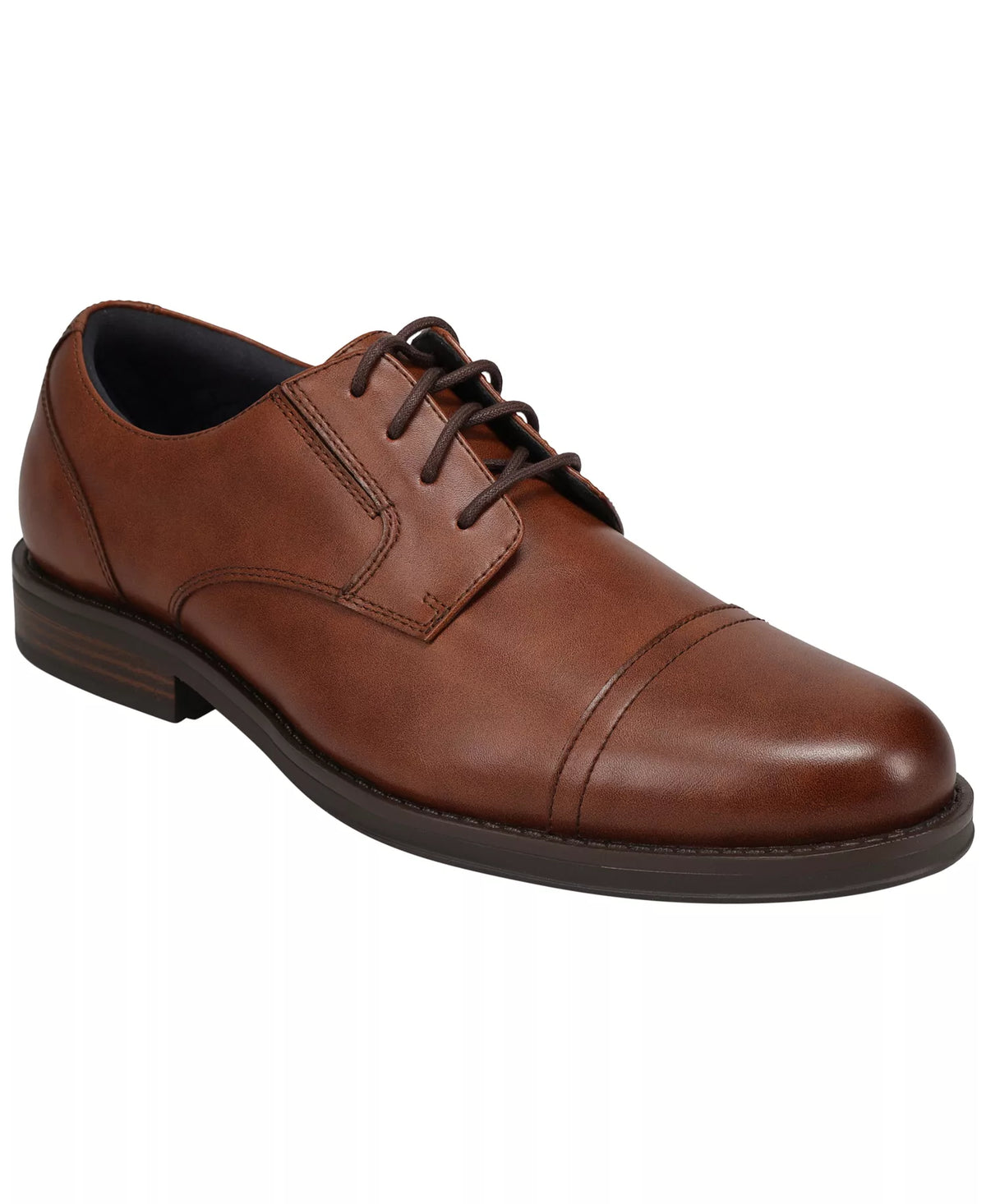 Dockers Men's Belvedere Lace-Up Oxford Dress Shoes  Cognac Size 11