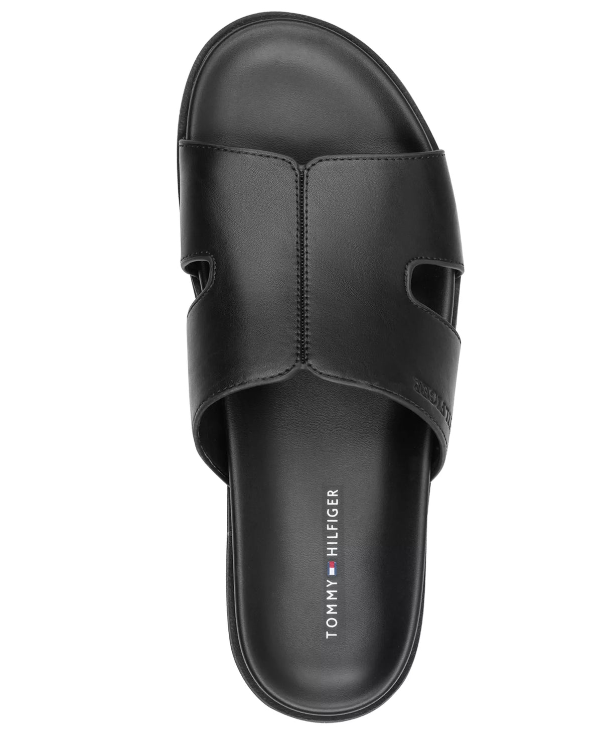 Tommy Hilfiger Men's Welch Slide Sandals  Black Size 13