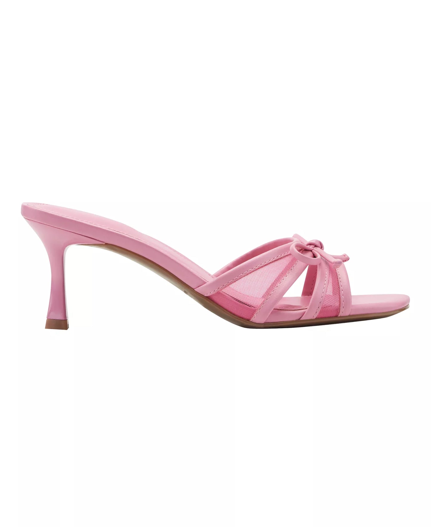 Marc Fisher Women's Delphy Slip-On Kitten Heel Dress Sandals  Pink Size 9