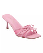 Marc Fisher Women's Delphy Slip-On Kitten Heel Dress Sandals  Pink Size 9