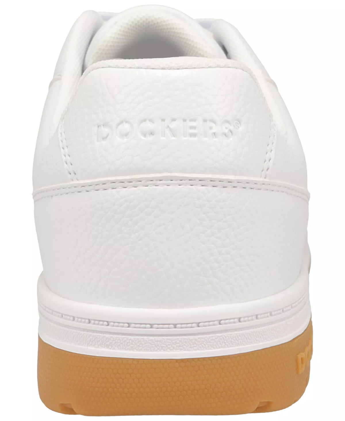 Dockers Men's Energy Lo Synthetic Lace-Up Sneakers  White/Gum Size 8