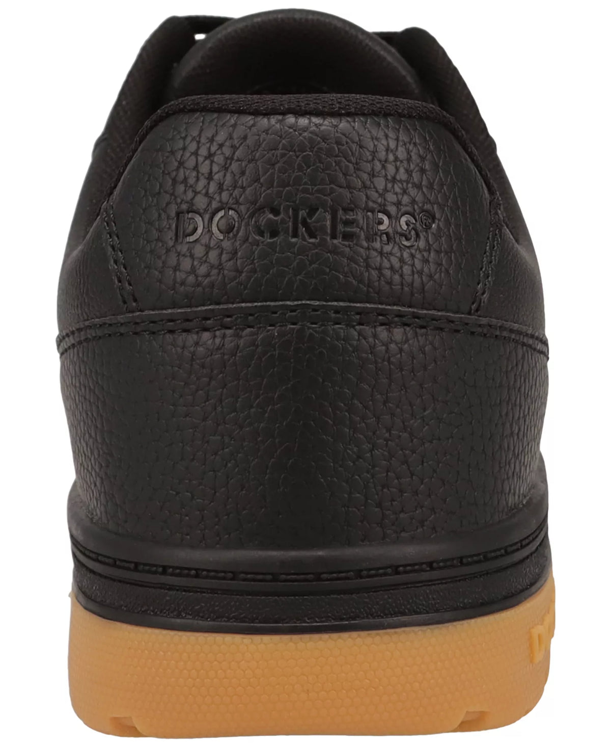 Dockers Men's Energy Lo Synthetic Lace-Up Sneakers  Black/Gum Size 8