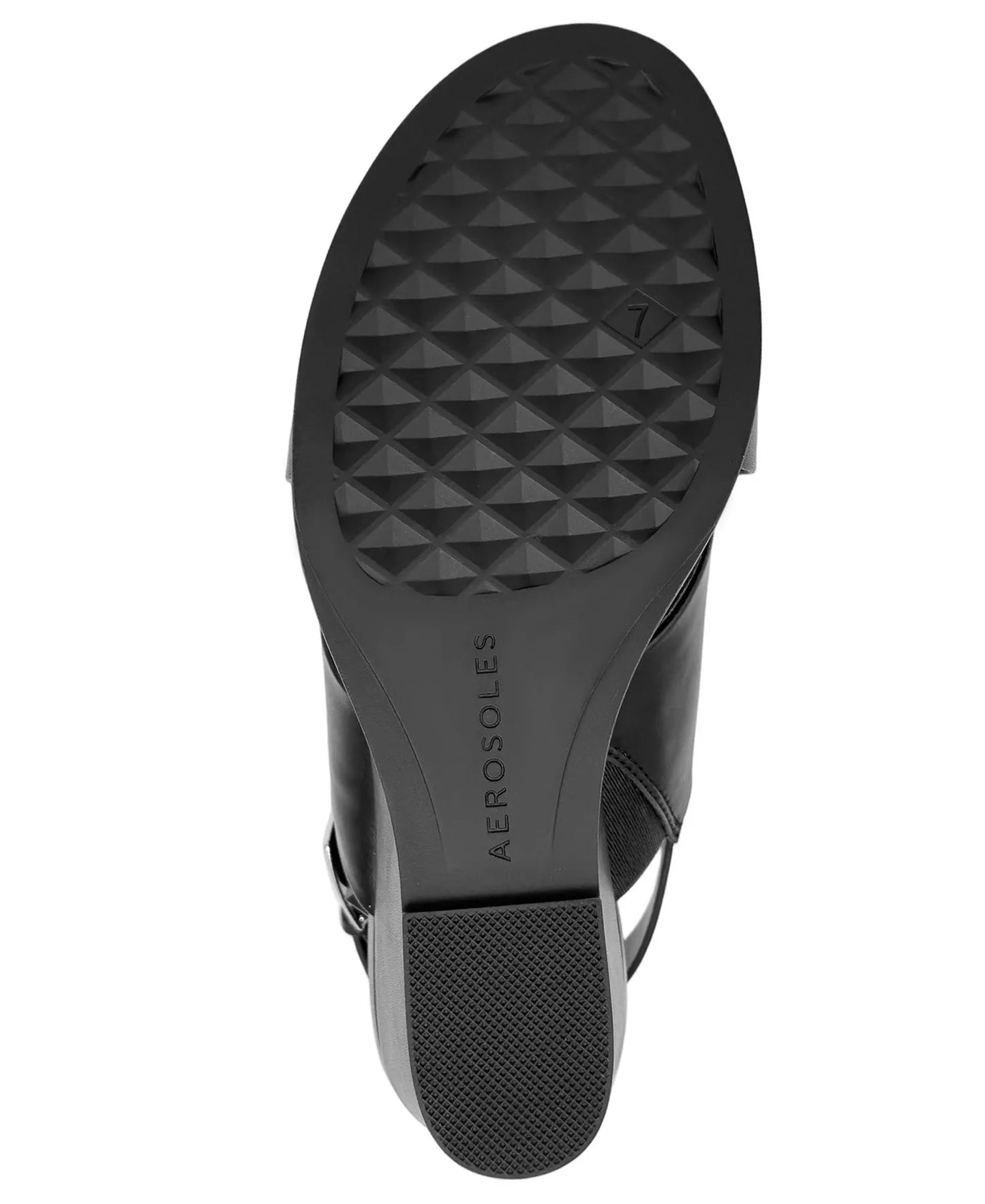 Aerosoles Women's Dayonara Open Toe Wedge Sandals  Black Size 8.5