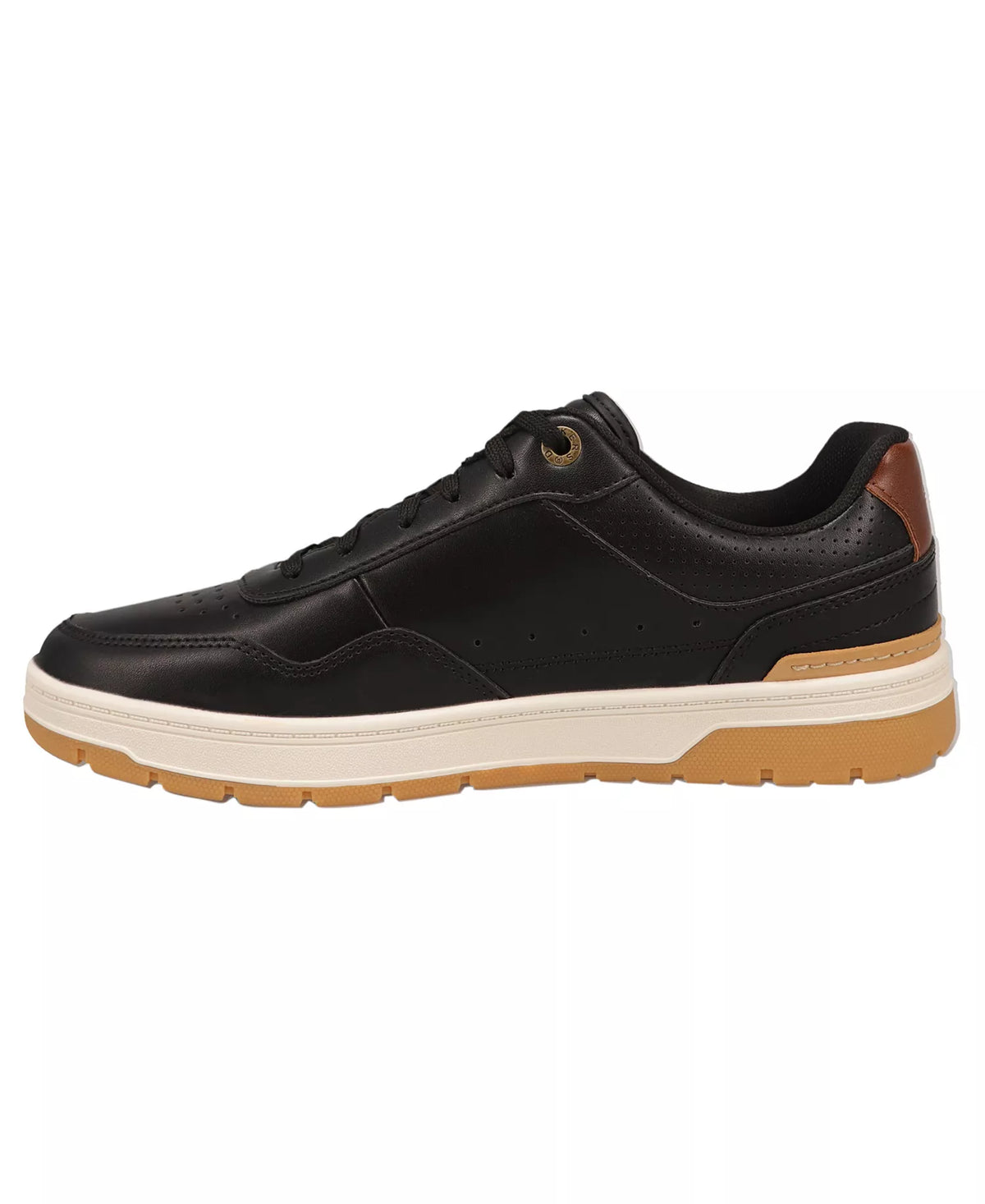 Dockers Men's Jarvis Synthetic Leather Casual Sneakers  Black Size 10.5