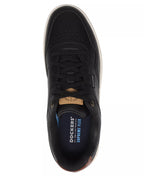 Dockers Men's Jarvis Synthetic Leather Casual Sneakers  Black Size 10.5
