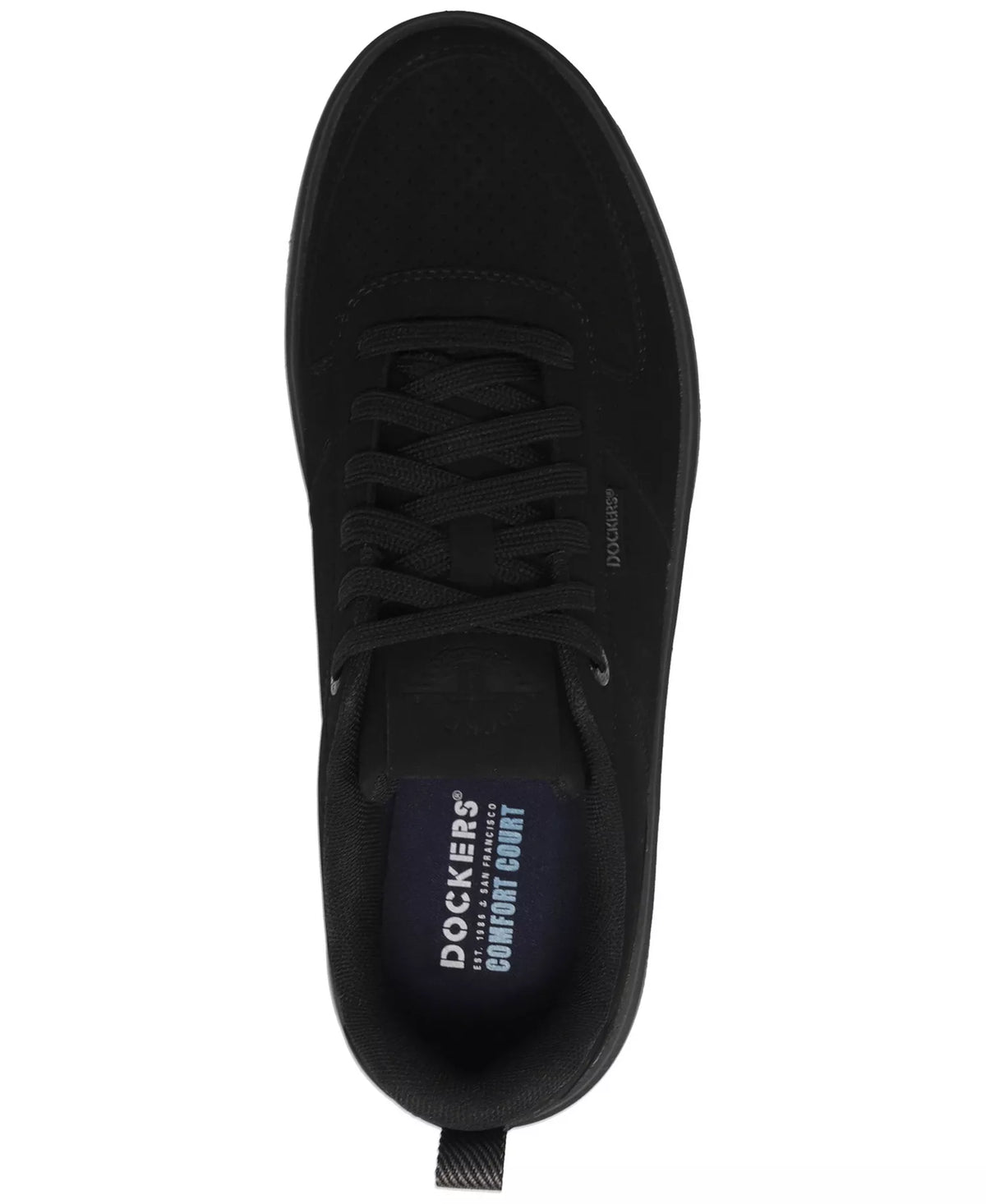 Docker's Men's Overtime Laser Casual Lace Up Sneakers  Black Monochrome Size 12W