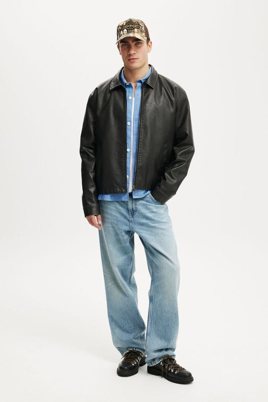 COTTON ON Men's Denim Baggy Jeans  Eagles Blue W36xL30