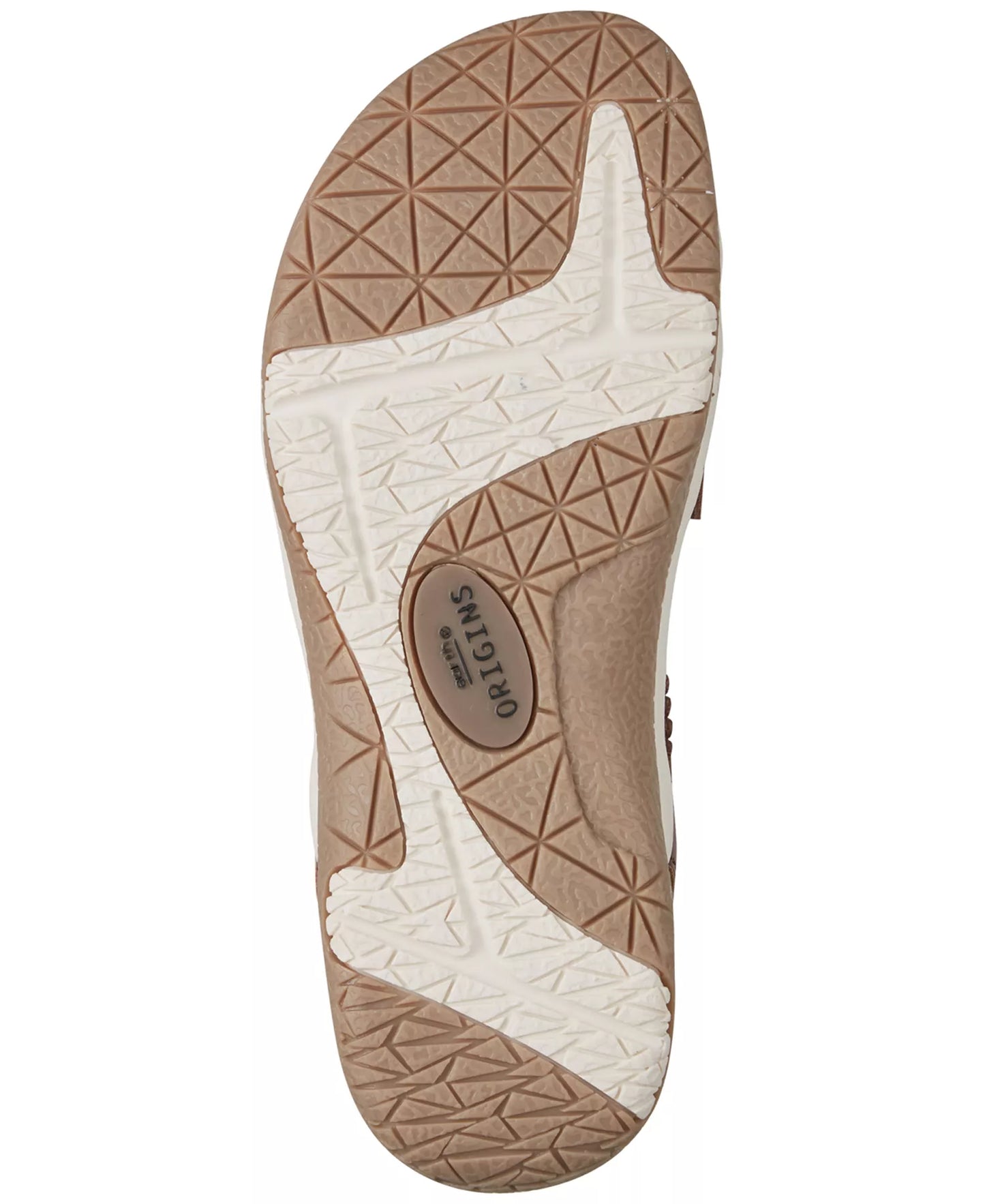 Earth Women's Sanetra Strappy Flat Sandals  Dark Cognac Size 12